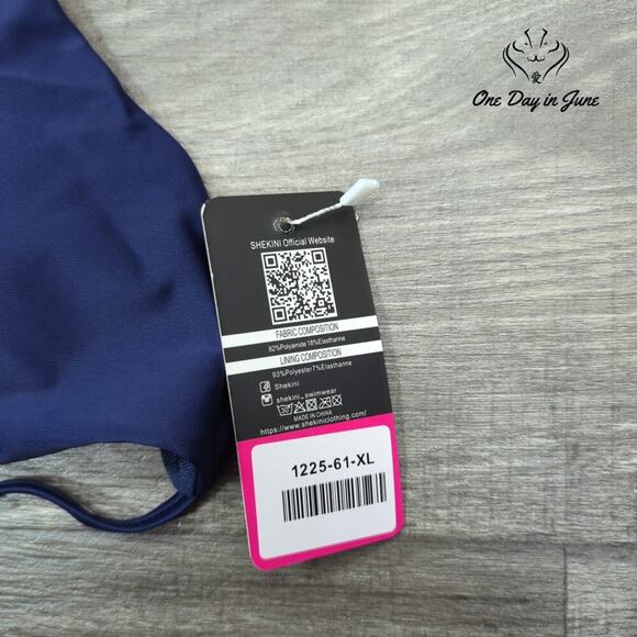 Shekini Halter Cut Out Strappy Bikini Swimsuit Size XL - Picture 2 of 4